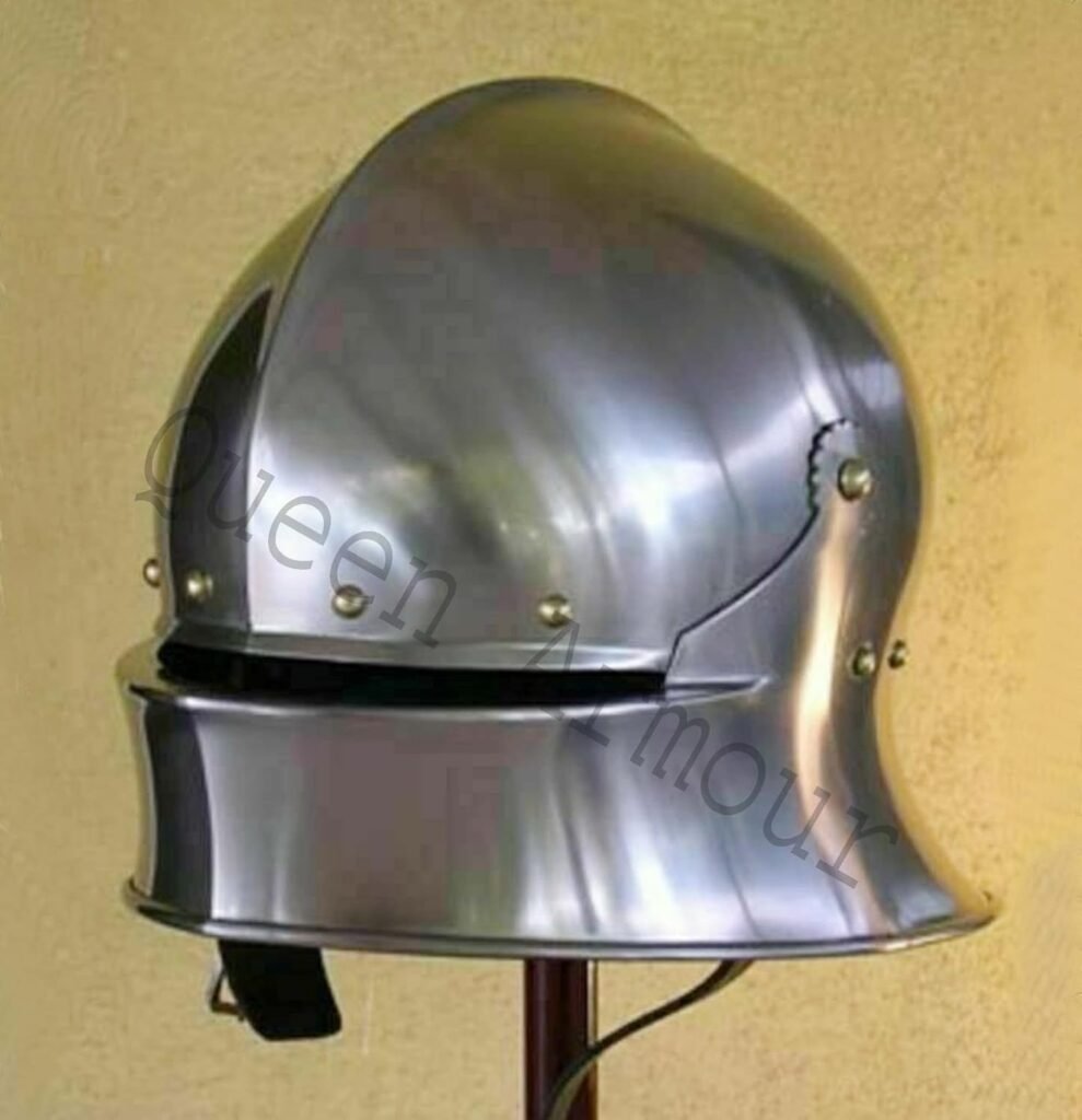 Queen Armour Medieval Knight Wearable German Sallet viking helmet knight helmet spartan helmet medieval armor cosplay helmet medieval helmet crusader costume