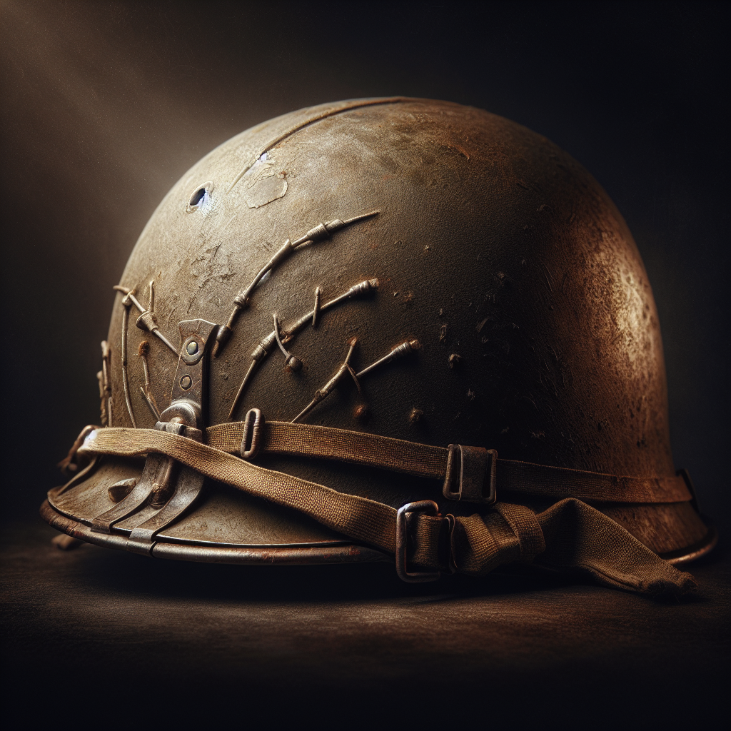 WW2 US M1 Helmet Steel Field Green with Net Cover Eye Belt Reproduction